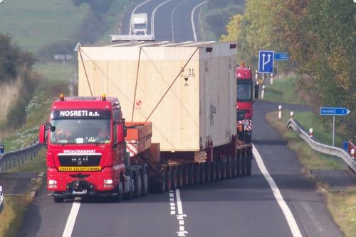 Přeprava generátoru na trase Plzeň  – Mochovce JE